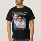 Custom Photo & Personalized Text Graphic Tee (Vorderseite)