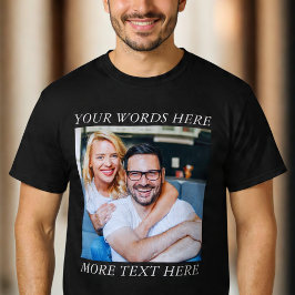 Custom Photo & Personalized Text Graphic Tee