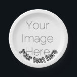 Custom Photo – Personalized text  Pappteller<br><div class="desc">Bring personality and fun to your next celebration with this Custom Photo Paper Plate! Upload one favorite picture and add your own funky text to create a bold, colorful design that’s sure to make guests smile. Perfect for birthdays, graduations, or any party that needs a personal, playful touch. ✨ Features:...</div>