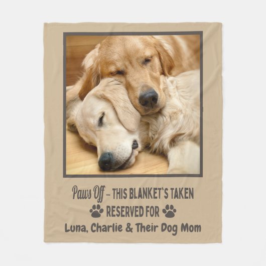 Custom Photo Pet Dog Fleecedecke (Vorderseite)