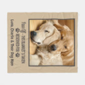 Custom Photo Pet Dog  Fleecedecke (Vorderseite (Horizontal))