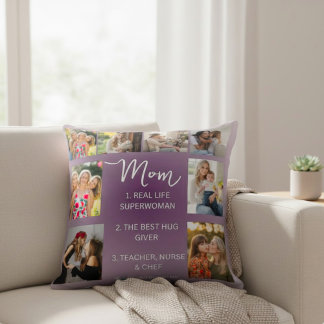 Custom Photo Pillow with Meaningful Mothers Quotes Kissen