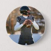 Custom Photo Player Game Day Personalized Sport Button (Vorderseite)