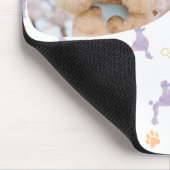 Custom Photo Poodle Lavender Mouse Pad for Dog Mom Mousepad (Ecke)