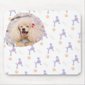 Custom Photo Poodle Lavender Mouse Pad for Dog Mom Mousepad (Vorne)