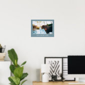 Custom Photo Poster With Text Modern Family Pet (Heimbüro)