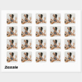 Custom Photo Quadratischer Aufkleber (Blatt)
