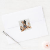 Custom Photo Quadratischer Aufkleber (Umschlag)