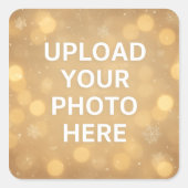 Custom Photo Quadratischer Aufkleber (Vorderseite)