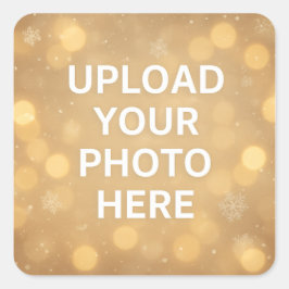 Custom Photo Quadratischer Aufkleber