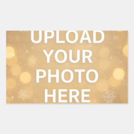 Custom Photo Rechteckiger Aufkleber
