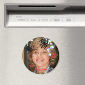 Custom Photo Round Magnet (In Situ (Geschirrspüler))