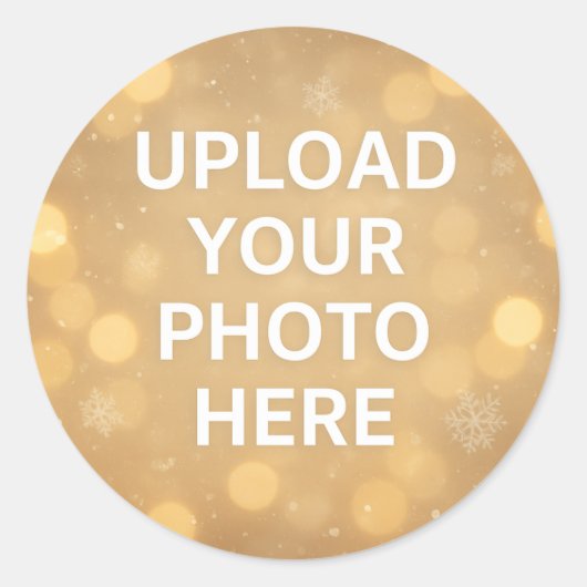 Custom Photo Runder Aufkleber (Vorderseite)