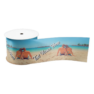 Custom Photo Satin Ribbon Personalized Text Satinband