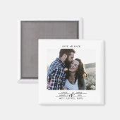 Custom Photo Save the Date Wedding magnet (Vorderseite/Rückseite)