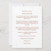 Custom Photo Script Cut Paper Effect Wedding (Rückseite)