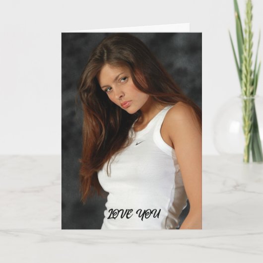 CUSTOM PHOTO SCRIPT GREETING CARD KARTE (Vorderseite)
