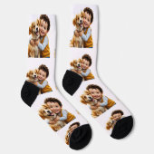Custom Photo Simple Personalized Golfer Driver Socken (Rechts)