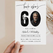 Custom Photo Sixty Birthday Invitation For Adults Einladung