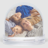 Custom Photo Snow Globe – Personalized Gift Schneekugeln (Rückseite)