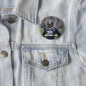 Custom photo sports button / pin football (Beispiel)