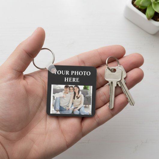Custom Photo Square Keychain Schlüsselanhänger