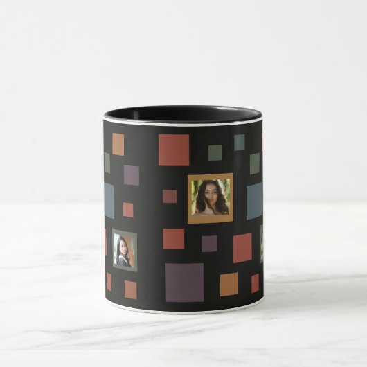 Custom Photo Squares Tasse (Zentrum)