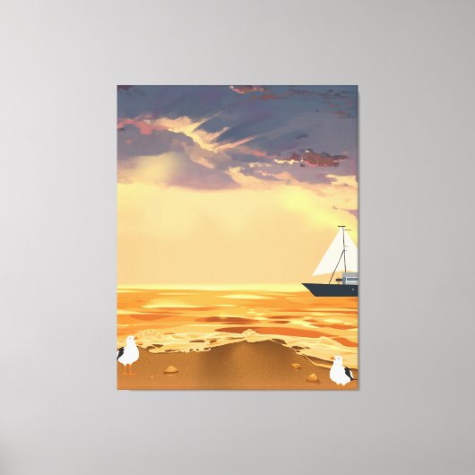 Custom Photo Stretched Canvas Print Personalized Leinwanddruck (Vorderseite)
