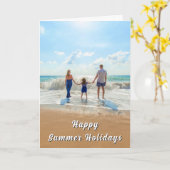 Custom Photo Summer Card Personalized Your Photos Karte (Gelbe Blume)