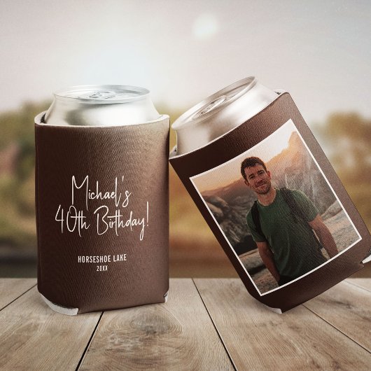 Custom Photo Template Birthday Party Favor Dosenkühler