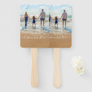 Custom Photo Text Hand Fan Your Family Photos Fächer