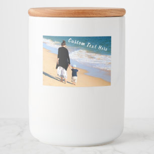 Custom Photo Text Label Your Favorite Photos Lebensmitteletikett