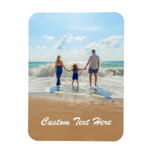 Custom Photo Text Magnet Your Family Photos Gift