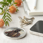 Custom Photo & Text Memorial Schlüsselanhänger (Seite)