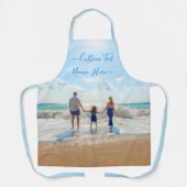 Custom Photo Text Name Apron with Your Photos Schürze (Vorderseite)