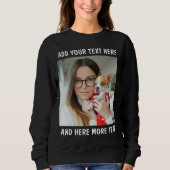 Custom Photo & Text Or Name Sweatshirt (Vorderseite)
