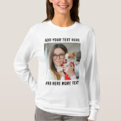 Custom Photo & Text Or Name T-Shirt (Vorderseite)