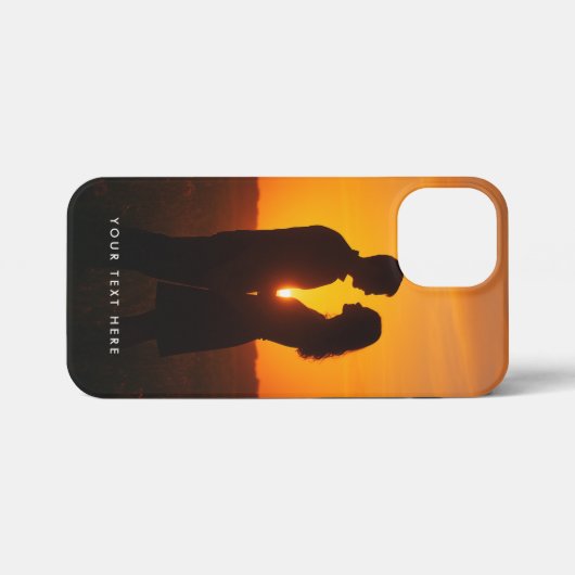 Custom Photo Text Phone Case iPhone Hülle (Rückseite (Horizontal))