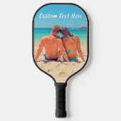 Custom Photo Text Pickleball Paddle Your Memories (Vorderseite)