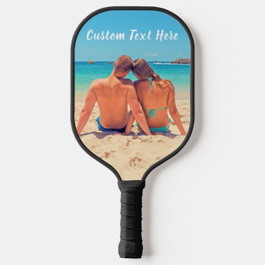 Custom Photo Text Pickleball Paddle Your Memories (Rückseite)
