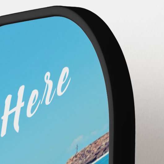 Custom Photo Text Pickleball Paddle Your Memories (Linke Seite)