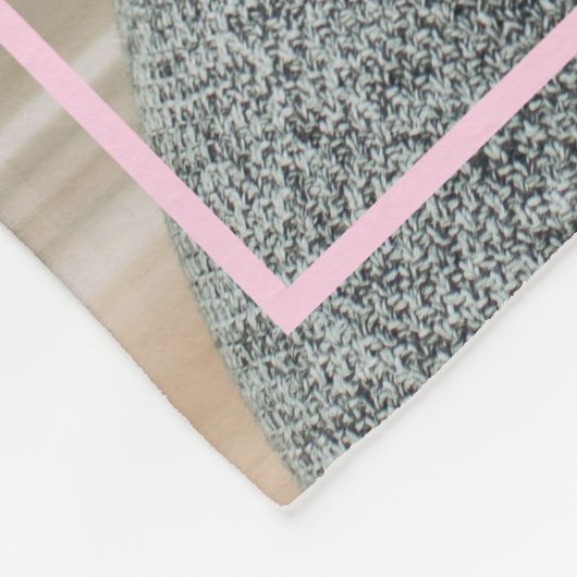 Custom Photo & Text Romantic Gift - Personalized  Fleecedecke (Ecke)