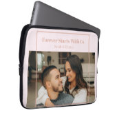 Custom Photo & Text Romantic Gift - Personalized  Laptopschutzhülle (Vorne Rechts)