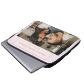 Custom Photo & Text Romantic Gift - Personalized  Laptopschutzhülle (Vorne Knopf)