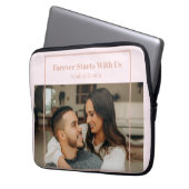 Custom Photo & Text Romantic Gift - Personalized  Laptopschutzhülle (Vorderseite Links)