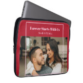 Custom Photo & Text Romantic Gift - Personalized  Laptopschutzhülle (Vorne Rechts)