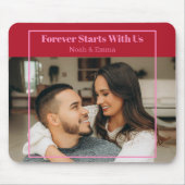 Custom Photo & Text Romantic Gift - Personalized  Mousepad (Vorne)