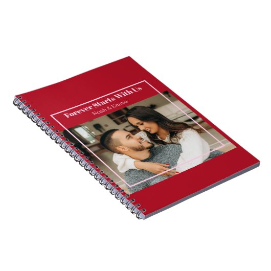 Custom Photo & Text Romantic Gift - Personalized  Notizblock (Rechte Seite)