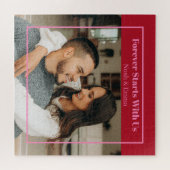 Custom Photo & Text Romantic Gift - Personalized  Puzzle (Horizontal)