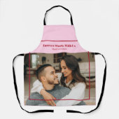 Custom Photo & Text Romantic Gift - Personalized  Schürze (Vorderseite)